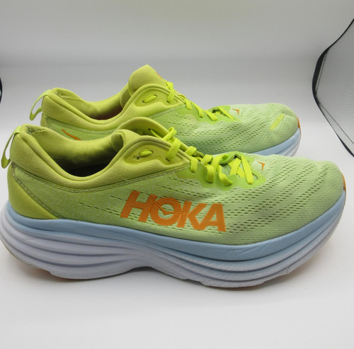 Hoka bondi shoes - shoes, lime